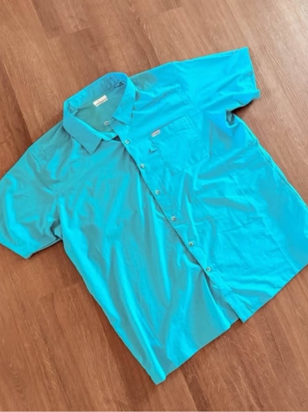 Men's Short-Sleeve Columbia Button-Up